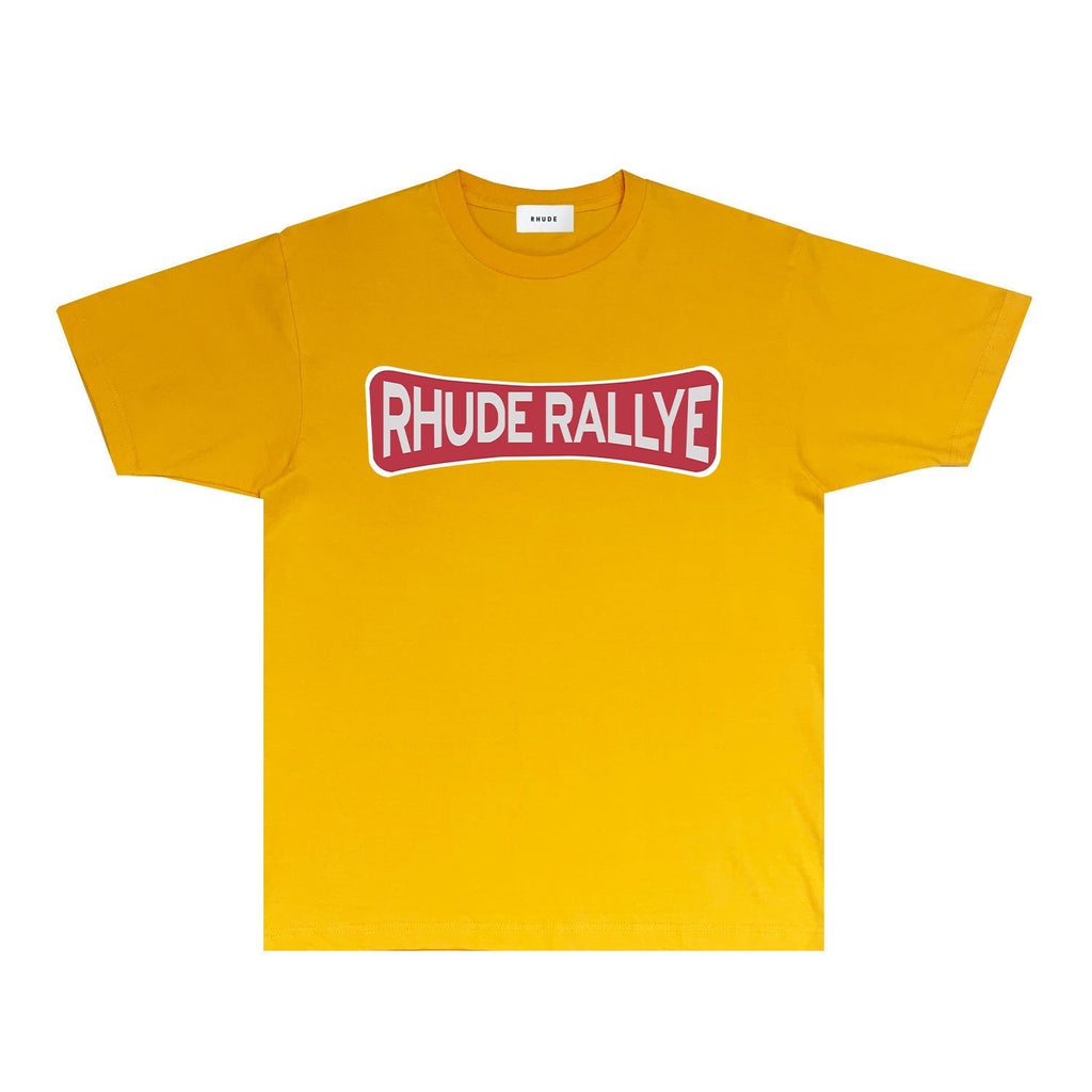 Rhude T-shirts Printed Trendy Pure Cotton