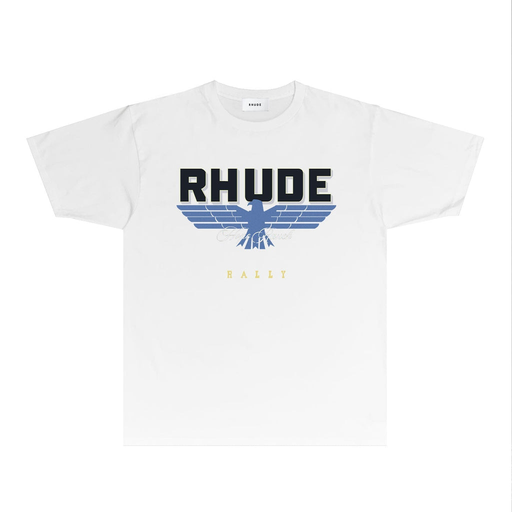 Rhude T-shirts Printed Trendy Pure Cotton