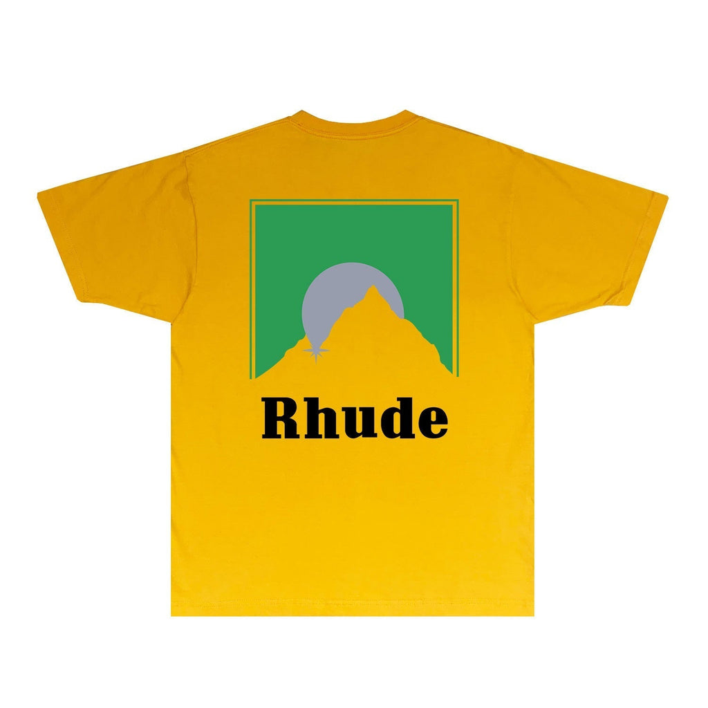 Rhude T-shirts Printed Trendy Pure Cotton
