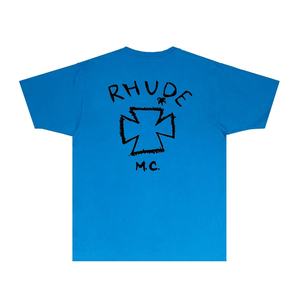 Rhude T-shirts Printed Trendy Pure Cotton
