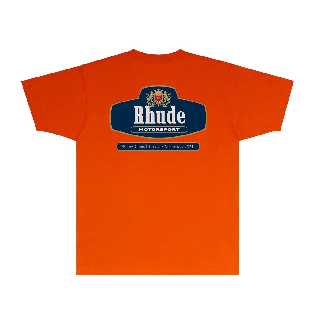 Rhude T-shirts Printed Trendy Pure Cotton