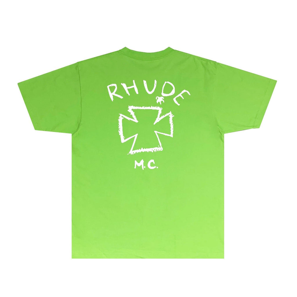 Rhude T-shirts Printed Trendy Pure Cotton