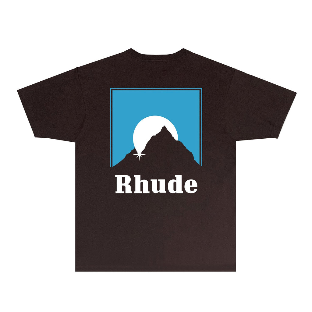Rhude T-shirts Printed Trendy Pure Cotton