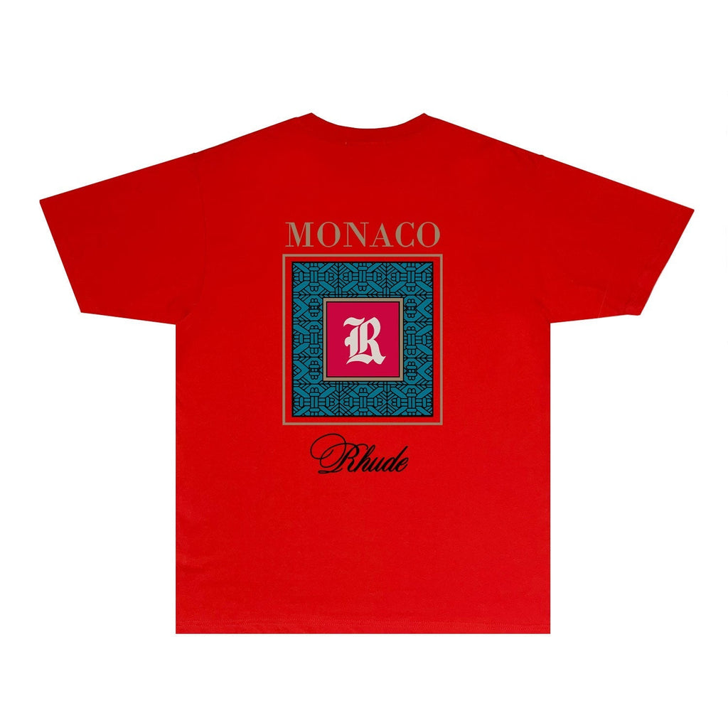 Rhude T-shirts Printed Trendy Pure Cotton